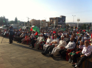 بالصور: أهالي يافا يشاركون في تظاهرة قطرية بسخنين دعماً للمطالب الفلسطينية 